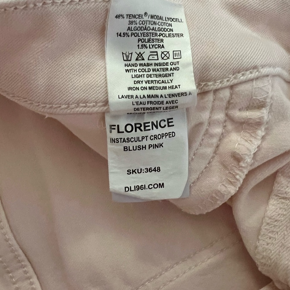 DL1961 Florence Instaculpt Blush Pink Jeans - Picture 6 of 8